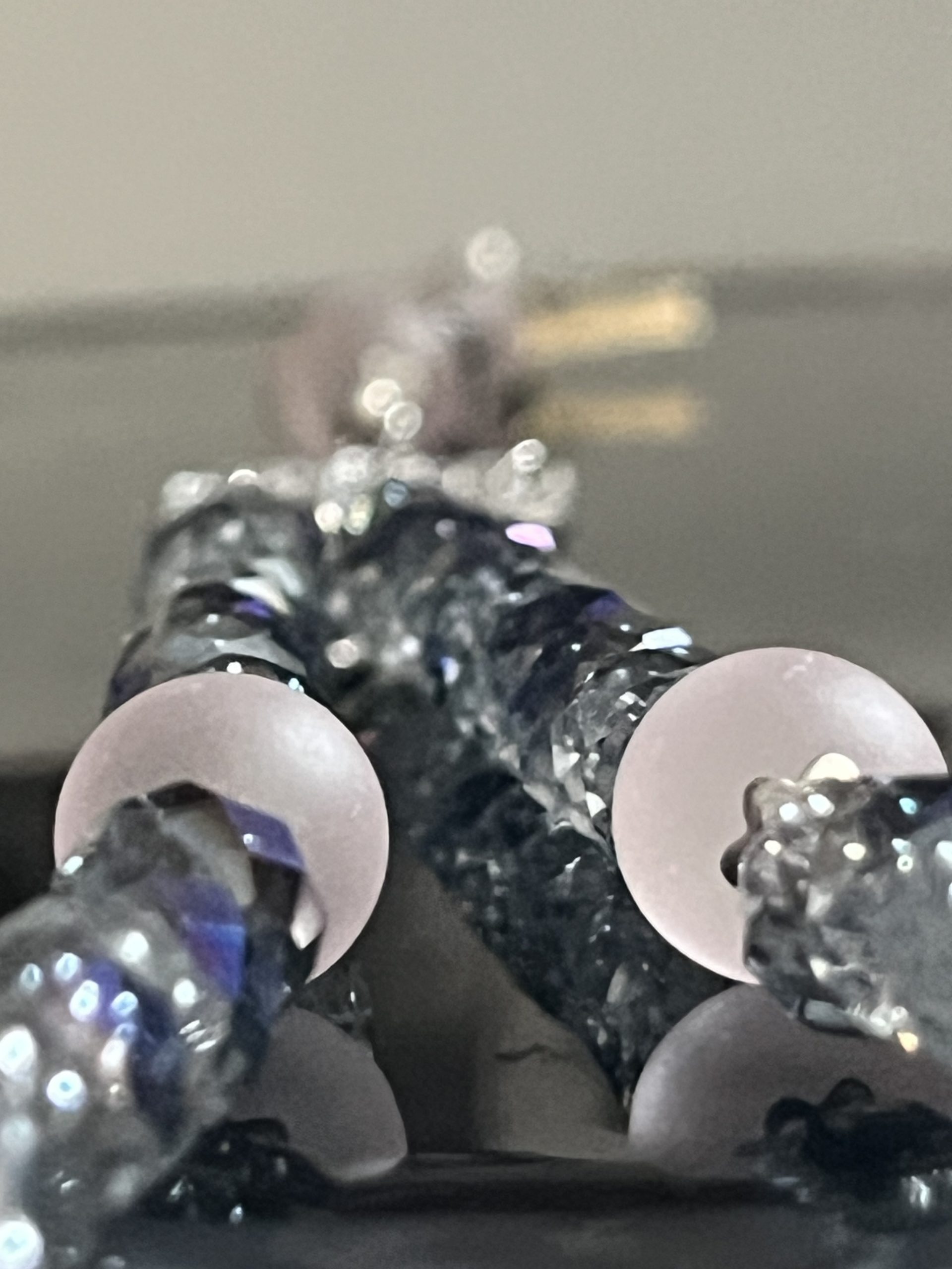 Blue Crystal Catholic Rosary: Miraculous Medal Rosary - Image 3