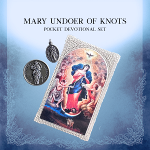 Mary Undoer of Knots Pocket Devotional Set — Prayer Coin & Medal