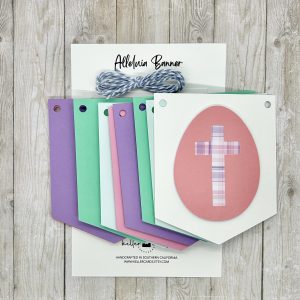 Alleluia Easter Banner: Assorted Set of 10 Pennants + Twine