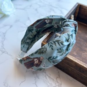 St. Francis Knotted Headband with Blue Background (Copy)