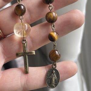 Tigers Eye Single Decade Rosary