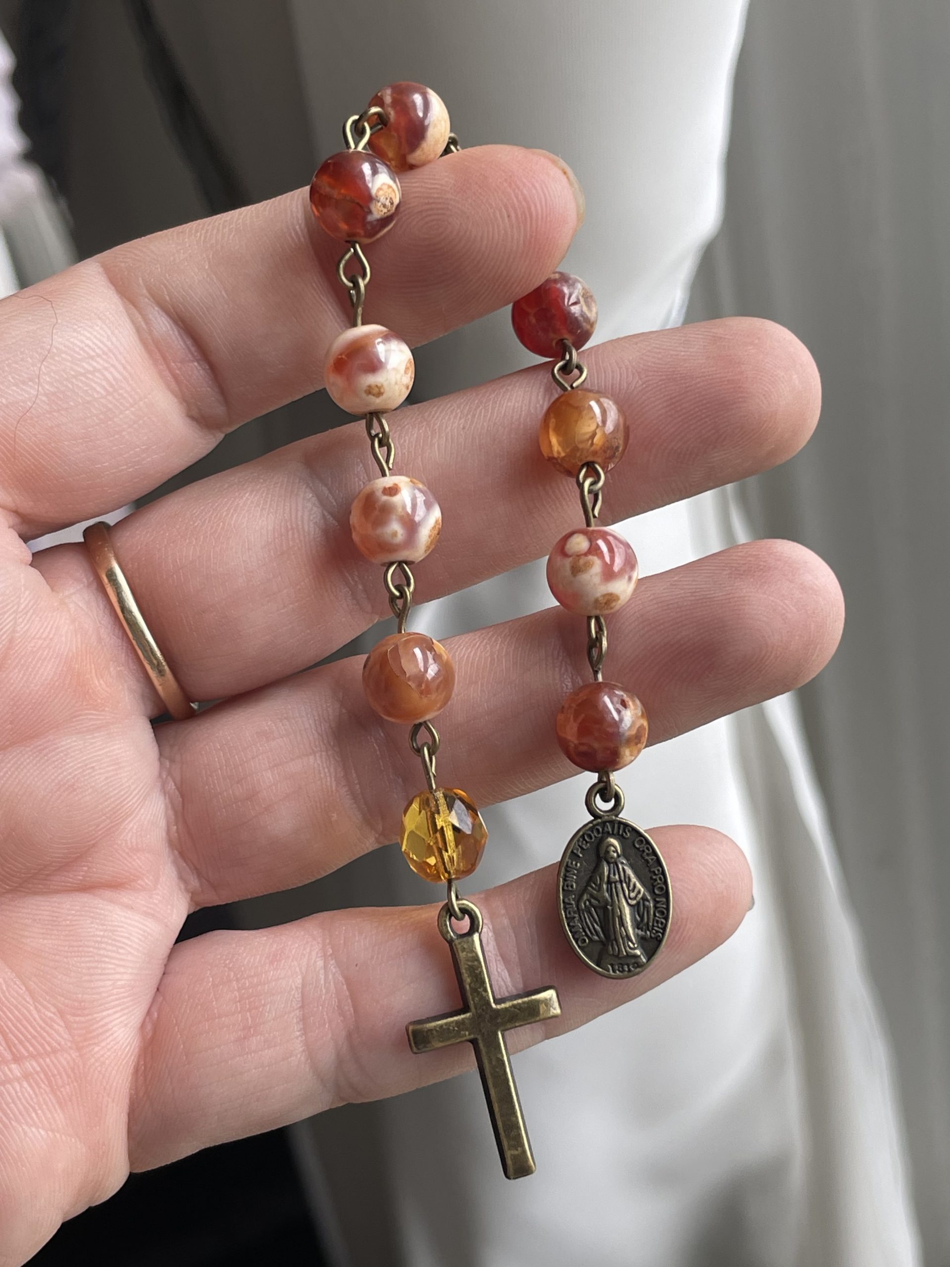 Carnelian Single Decade Rosary - Image 2