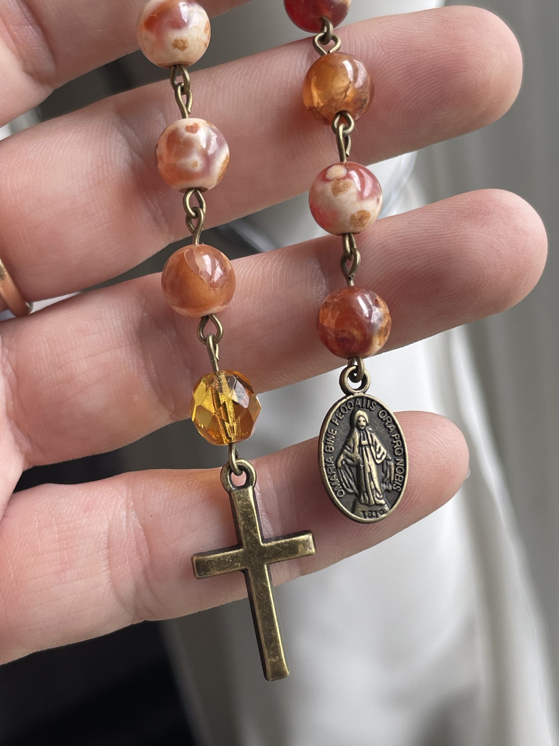 Carnelian Single Decade Rosary