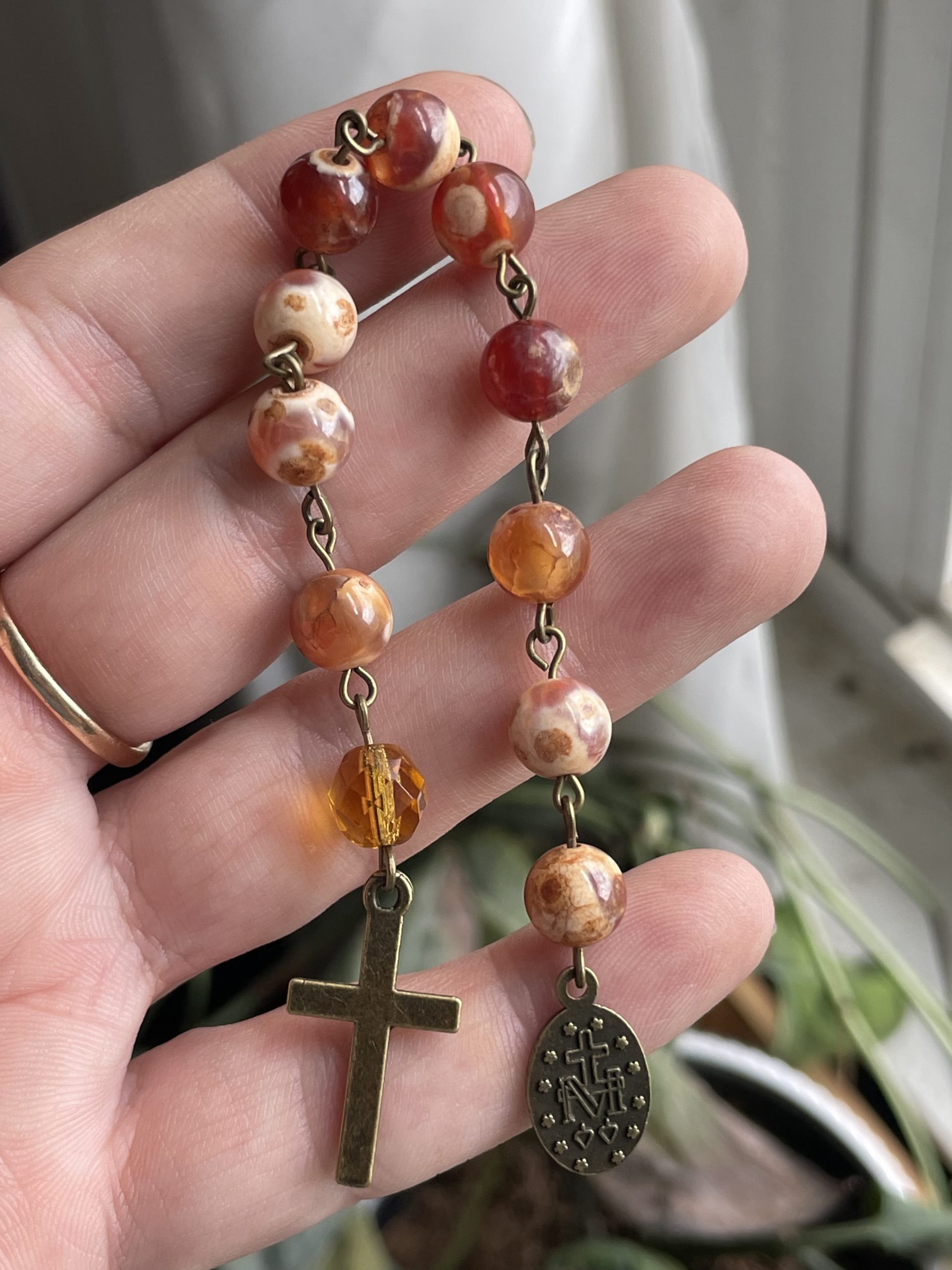 Carnelian Single Decade Rosary - Image 3