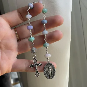 Dyed Glass Single Decade Rosary