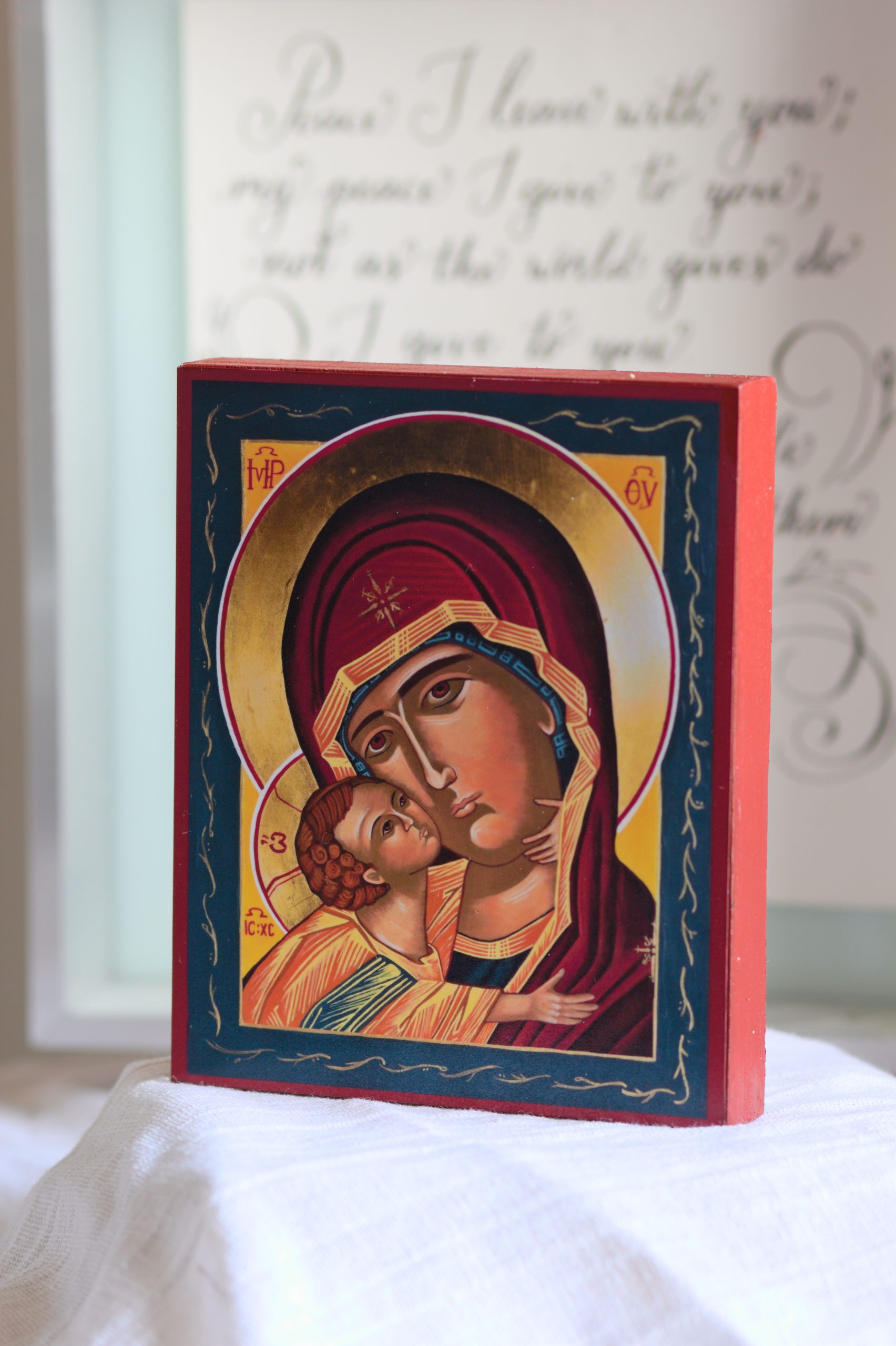 Theotokos Icon, Virgin of Tenderness, Vladimir Icon, Byzantine Icon - Image 4