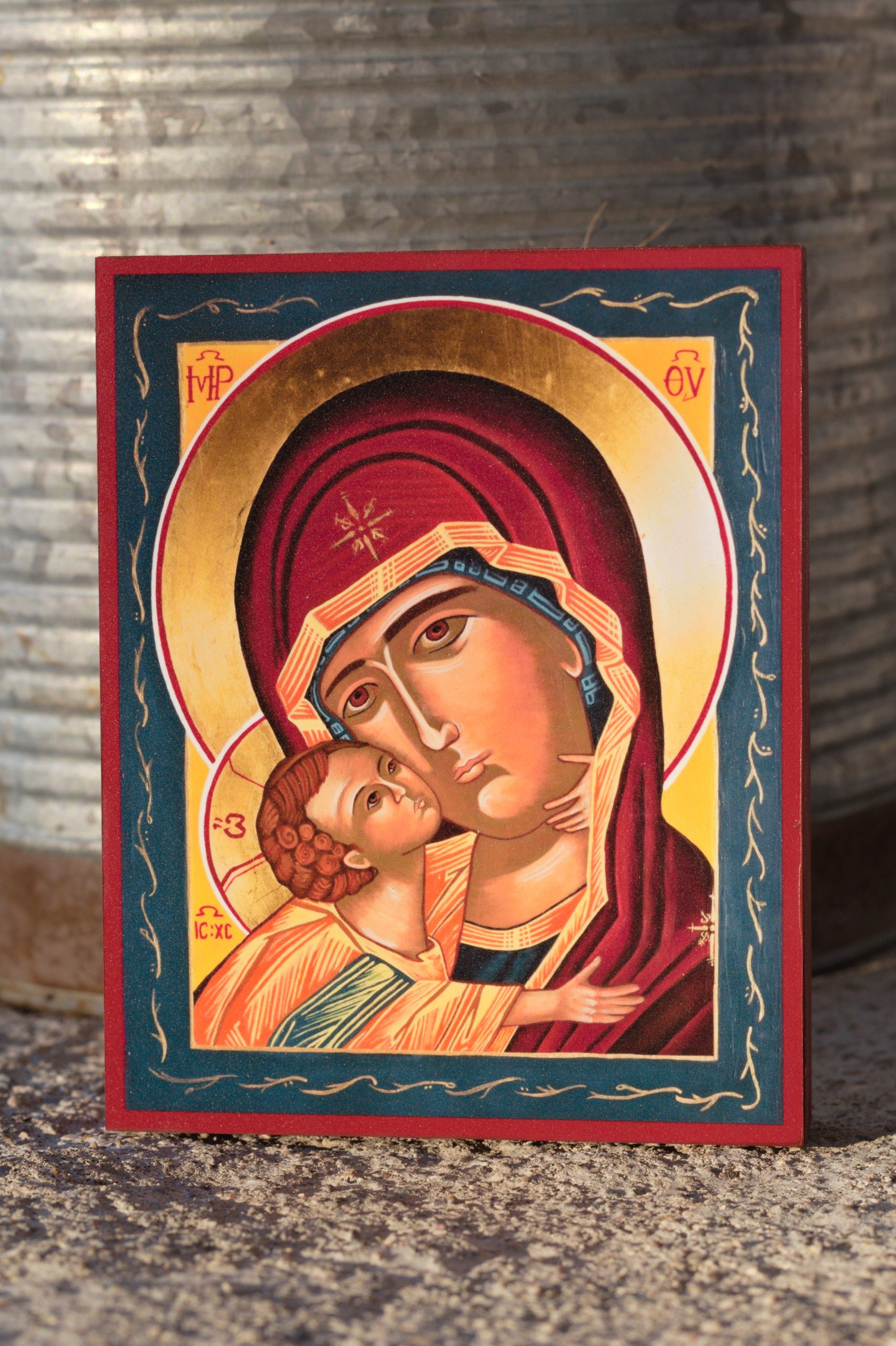 Theotokos Icon, Virgin of Tenderness, Vladimir Icon, Byzantine Icon - Image 5