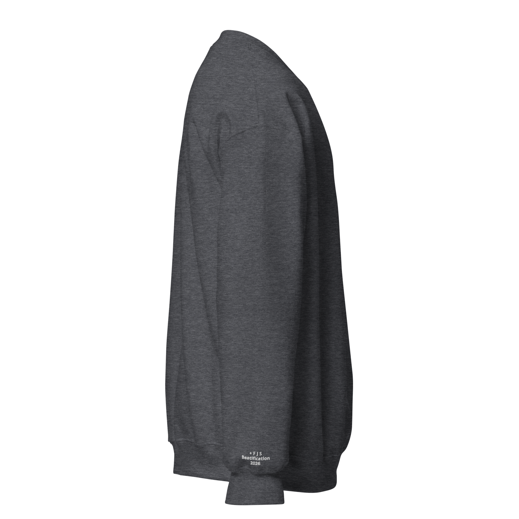 Premium Sweatshirt - Ven. Fulton J. Sheen (Stitched White) - Image 2