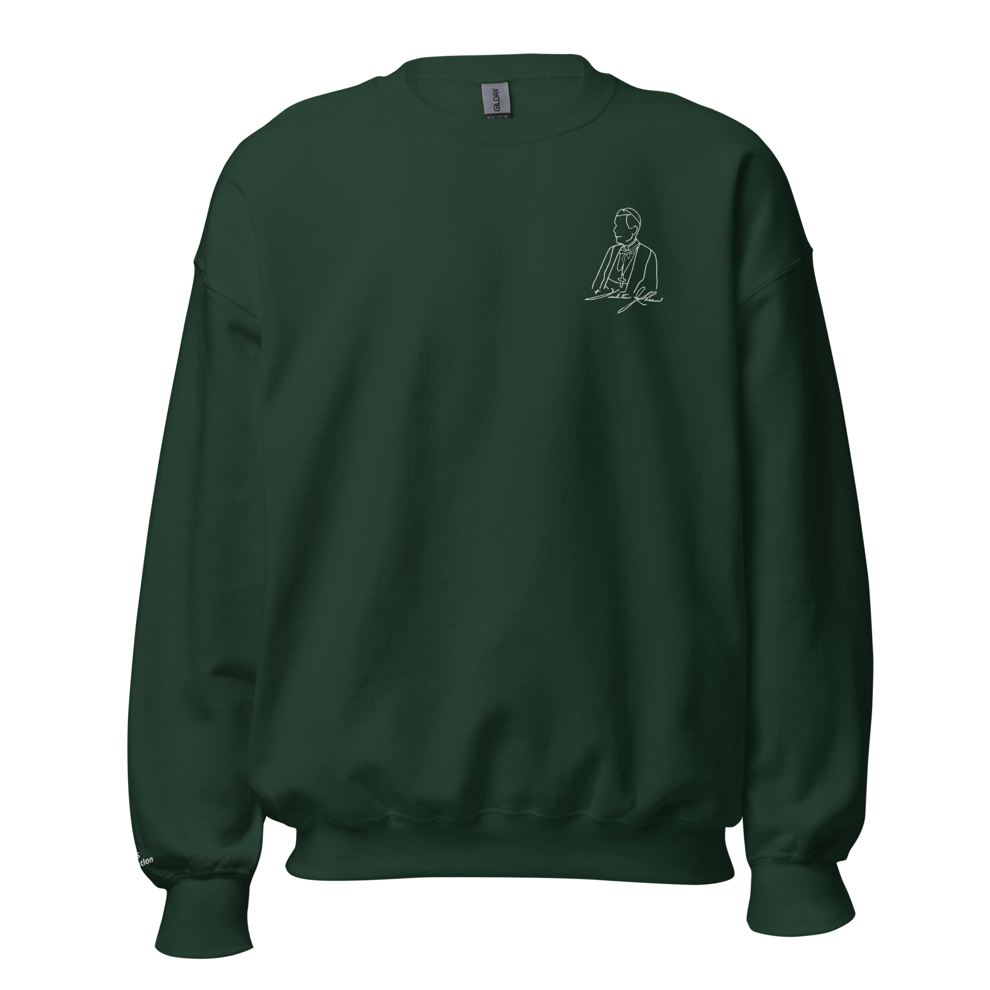 Premium Sweatshirt - Ven. Fulton J. Sheen (Stitched White) - Image 3