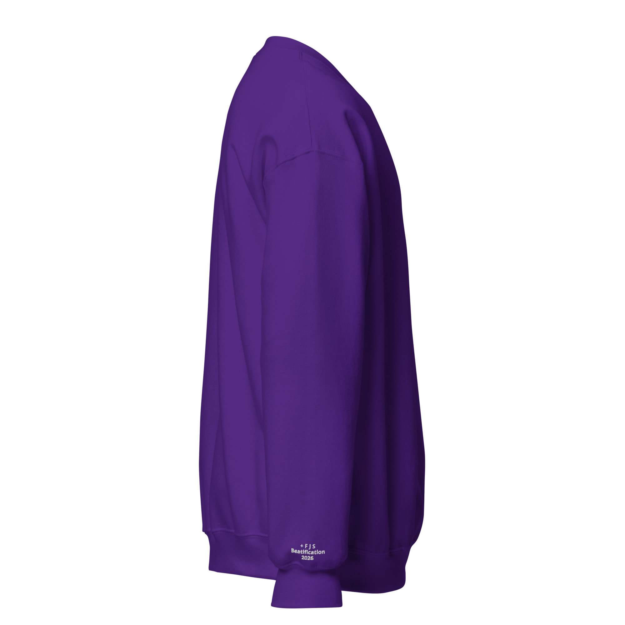 Premium Sweatshirt - Ven. Fulton J. Sheen (Stitched White) - Image 4