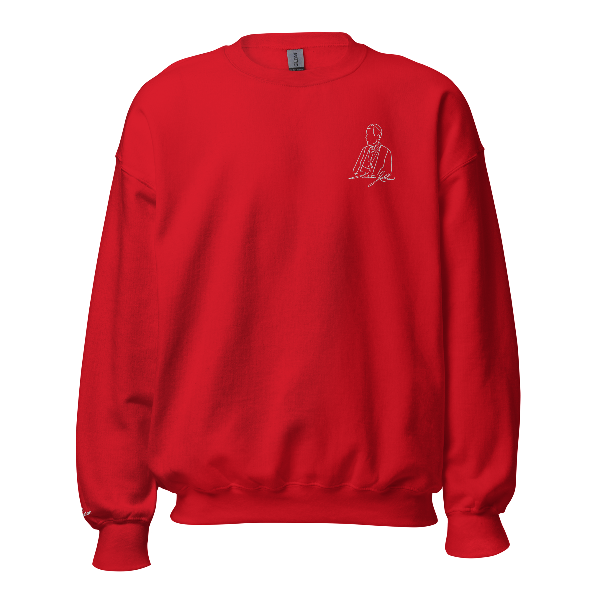 Premium Sweatshirt - Ven. Fulton J. Sheen (Stitched White) - Image 5