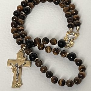 Tiger Eye Gemstone Rosary