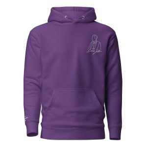 Premium Hoodie - Ven. Fulton J. Sheen (Stitched White)