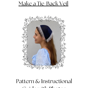 Instant Download – Tieback Veil – Sewing Pattern and Instructional Guide PDF