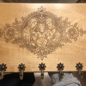 Holy Family Rosary Hanger (Rectangle)