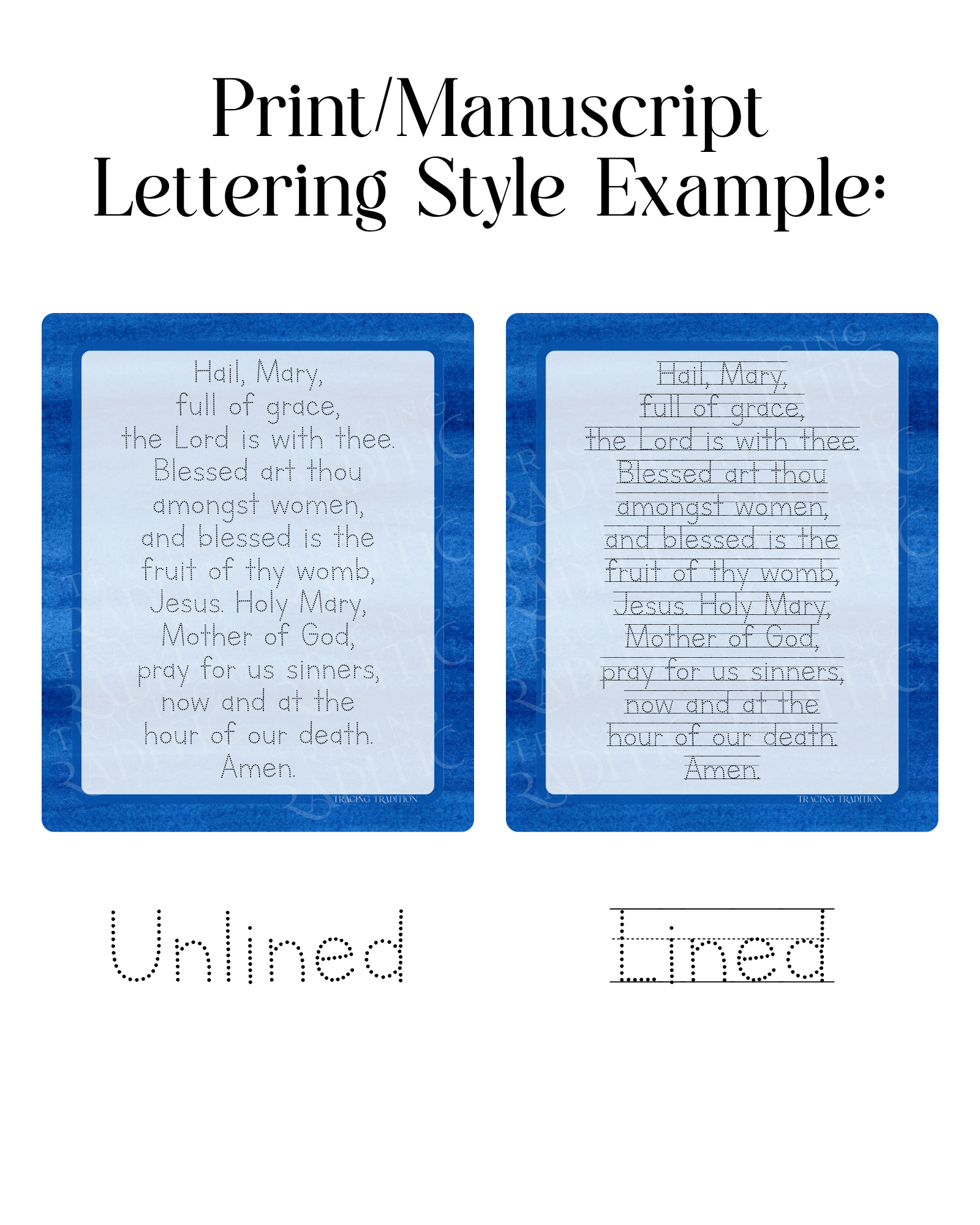 *NEW DESIGN* English Prayer Traceable Dry-Erase Boards - Image 4