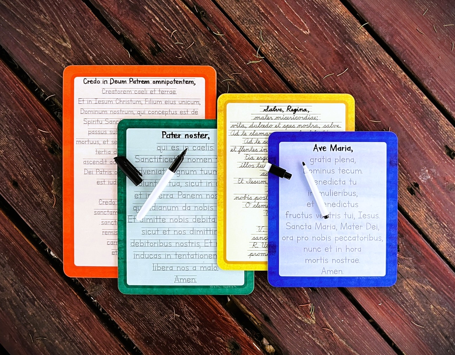 *NEW DESIGN* Latin Prayer Traceable Dry-Erase Boards - Image 6