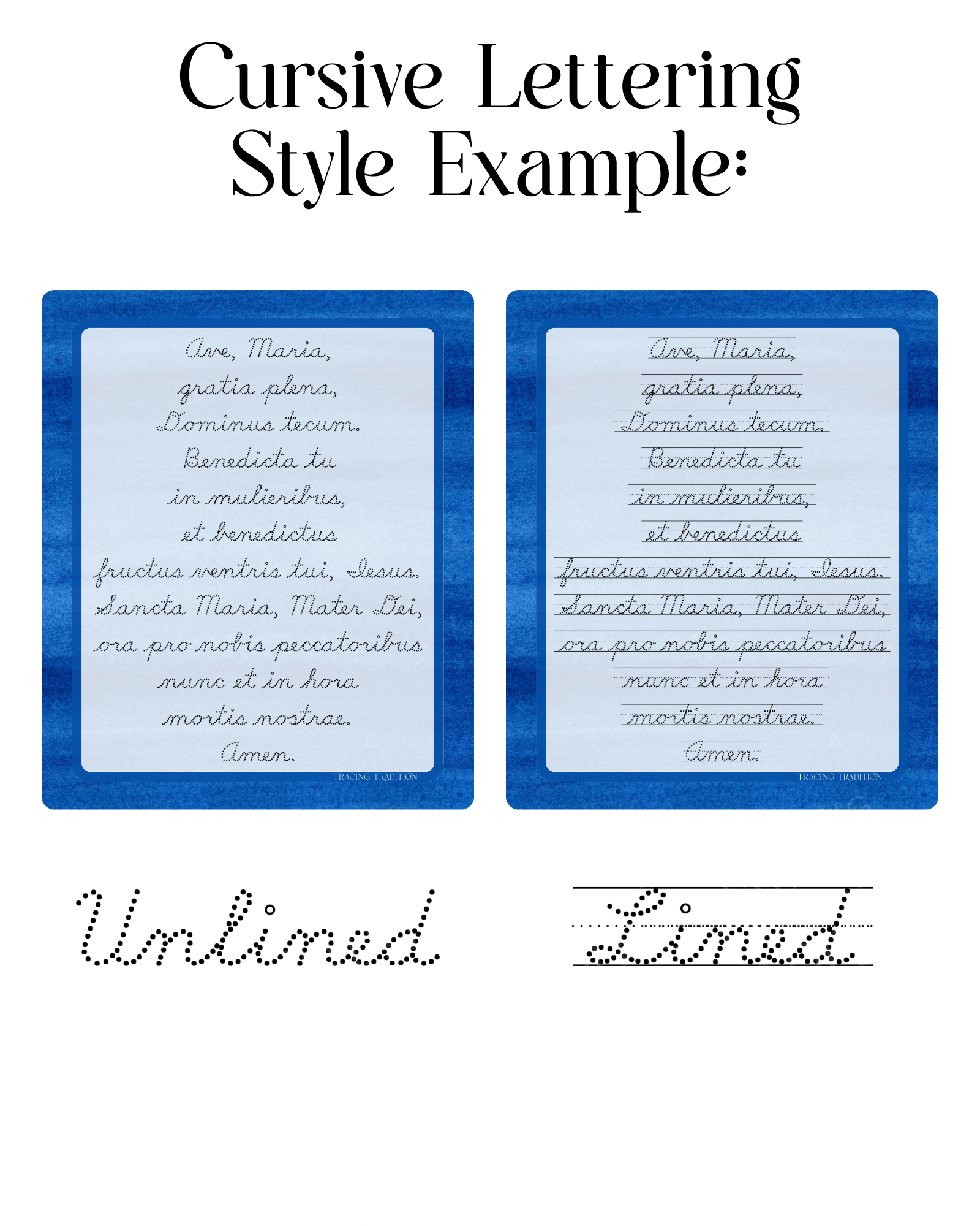 *NEW DESIGN* Latin Prayer Traceable Dry-Erase Boards - Image 5
