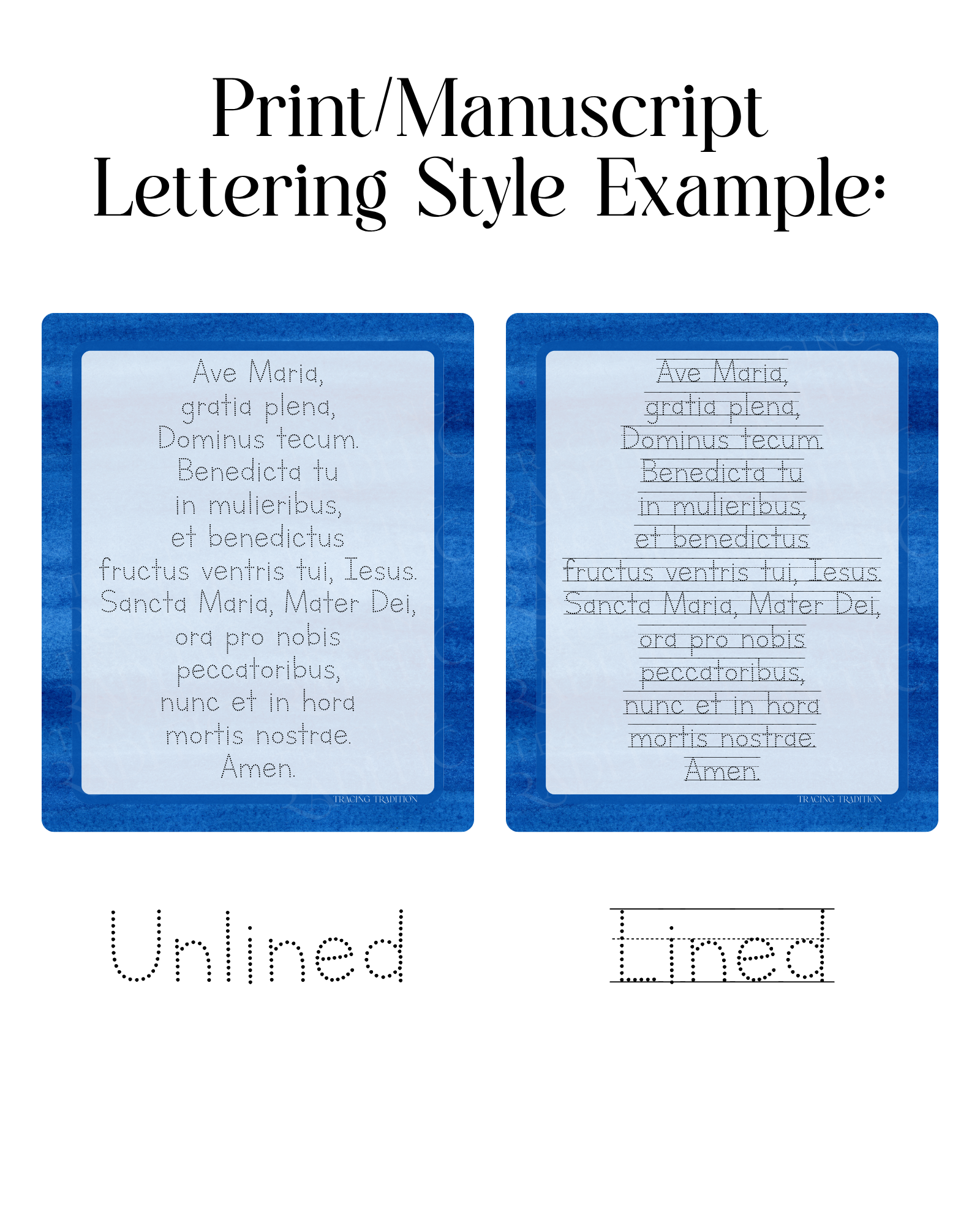 *NEW DESIGN* Latin Prayer Traceable Dry-Erase Boards - Image 4